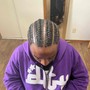 Straight Back Cornrows