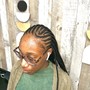 Cornrows/feedin 6/8 stitche braids