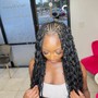 2 regular feed in braids