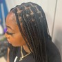 Smedium Knotless braids (butt length)