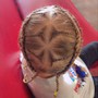 Kid's Braids with extensions