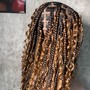 Flip over boho braids