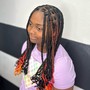 Medium Freestyle Tribal braids / fulani braids- butt length