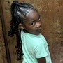 Kids med size  braid ponytail