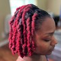 Wash, shampoo,Retwist and 2 strands