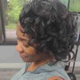 Shampoo and Style relaxed hair