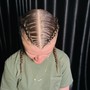 Large Feed-in Braids