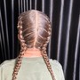 Large Feed-in Braids