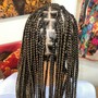 Smedium Knotless Goddess Braids (waistline)