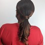 Silk ponytail