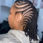 Medium Cornrows with add in