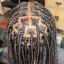 Smedium Knotless Goddess Braids (waistline)