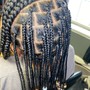 Butt length braids