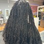 small boho knotless braids