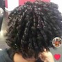 Twist Out with shampoo and conditioner