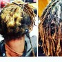 New locs with shampoo and conditioner