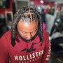 Retwist and Style long Locs (middle of back