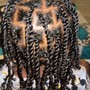 Medium knotless braids