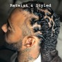 **Starter Locs Coils Twist (With light crochet lock) and Style**