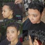 Virgin Relaxer Pixie Cut & Style