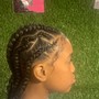 Kids lemonade Braids medium/ with weave