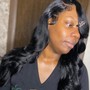 Hand stitched frontal wig