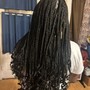 Small knotless Box Braids