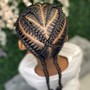 Kid's Braids with weave