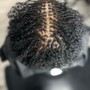 Men two strand( natural hair ) half head