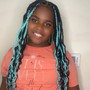 Large Knotless Braids