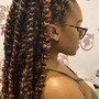 Natural hair braid down