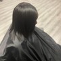 Ponytail- sleek with hair extensions