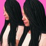 Knotless Individual Braids (Partial Weave, Lightweight amount)