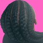 Stitch Cornrows (Feed In Braids) (5-6 Cornrows)