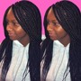 Knotless Individual Braids (Partial Weave, Lightweight amount)