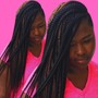 Knotless Individual Braids (Partial Weave, Lightweight amount)