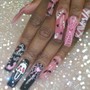 L/XL Set w 2 Nail Art Nails