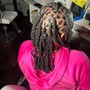 Wash retwist and style past shoulders mid back