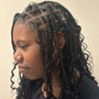 Color braiding hair