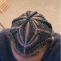 Small Knotless Braids(Mid back)