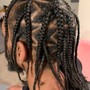 Small Knotless Braids(Waist Length)