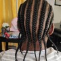 NATURAL HAIR Box Braids AGES 13+ ( LARGE ) shoulder to mid back