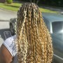 Medium Boho Knotless Braids- Midback