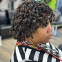 Pipecleaner Curls short hair