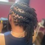 (Adult) Loc Retwist (Top with Shaved side)