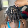 Bantu knots On Ends Of Softlocs