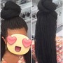 Small knotless braids