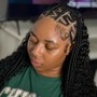 half Sew In half feed in braids