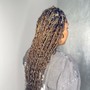 Boho medium Knotless braids(waist length)