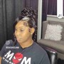 Glueless closure wig install